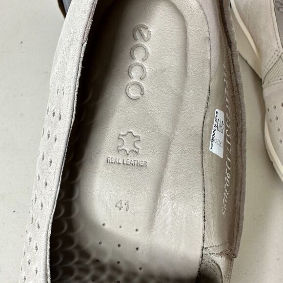 Ecco Felicia Slip On Wedge Loafers Gravel Gray Women's 10-10.5/EU 41 NWB Comfort - Picture 8 of 9